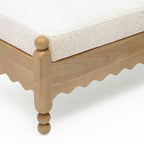 Thelma 56 Cream Performance Basketweave Bench