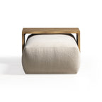 Spencer Performance Basketweave Ottoman with Bridge Table