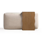 Spencer Performance Basketweave Ottoman with Bridge Table