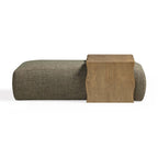 Spencer Performance Basketweave Ottoman with Bridge Table