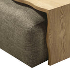 Spencer Performance Basketweave Ottoman with Bridge Table