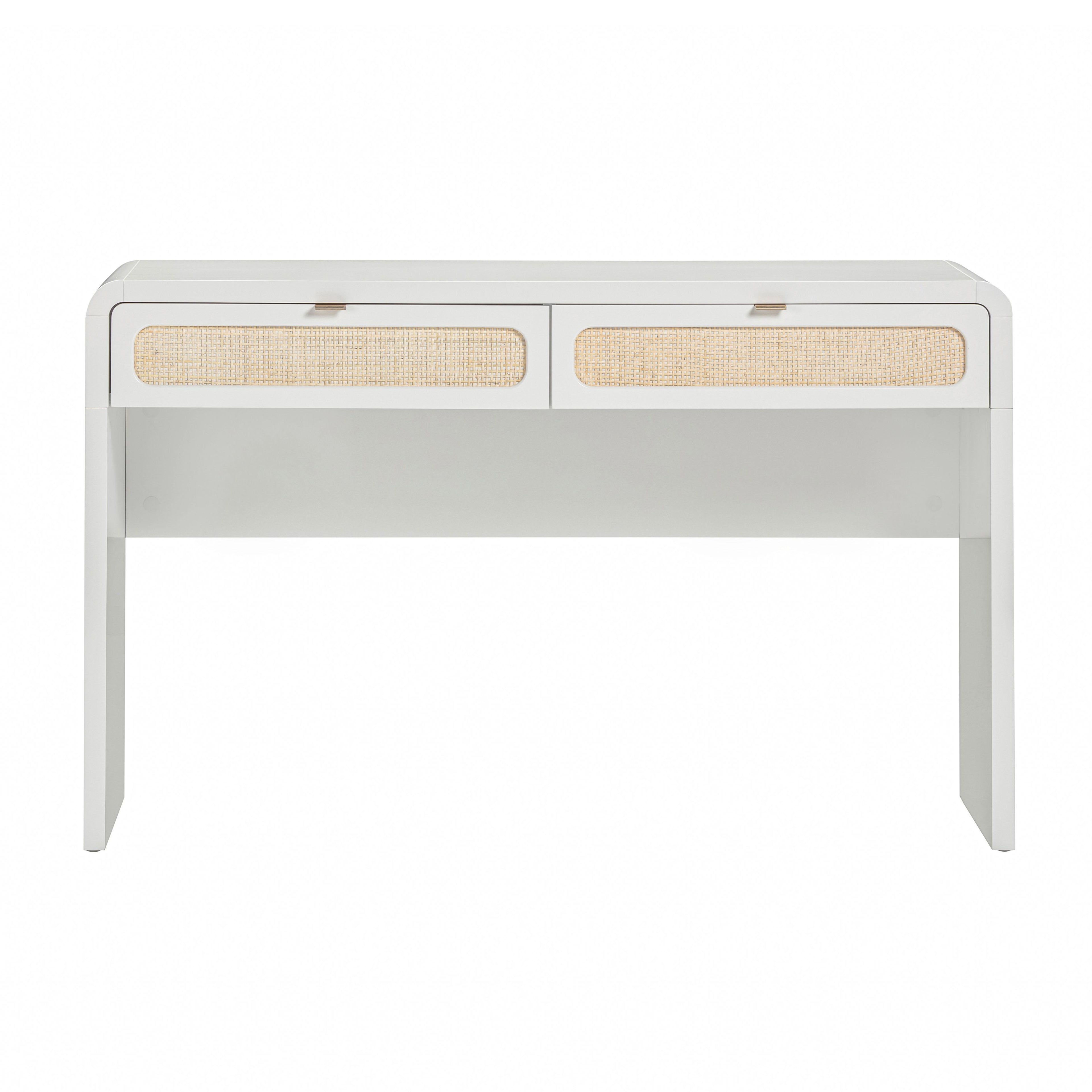 Patty 48 Rattan 2-Drawer Console Desk