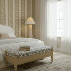 Thelma 56 Leopard Jacquard Bench