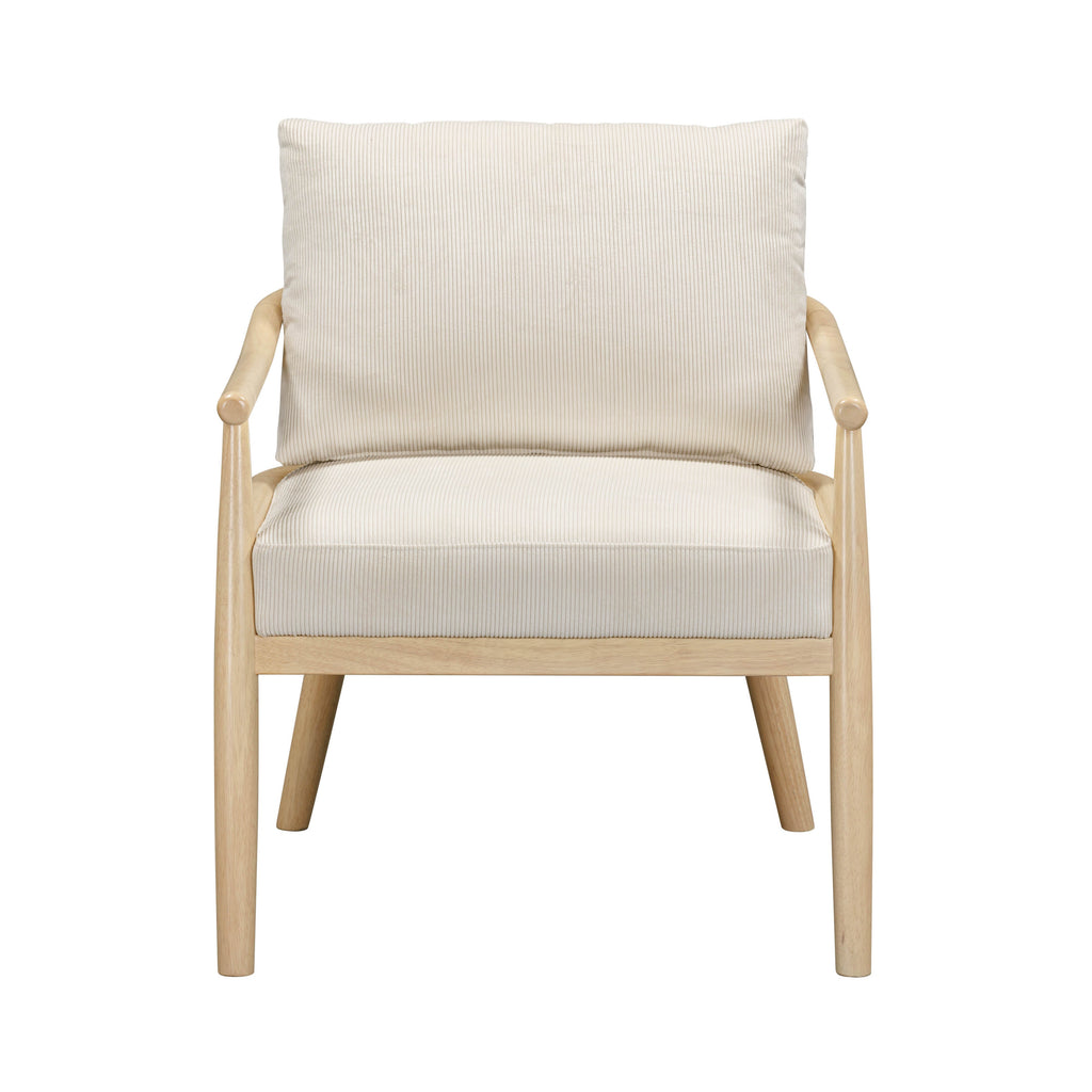 Dixie Cream Performance Corduroy Accent Chair