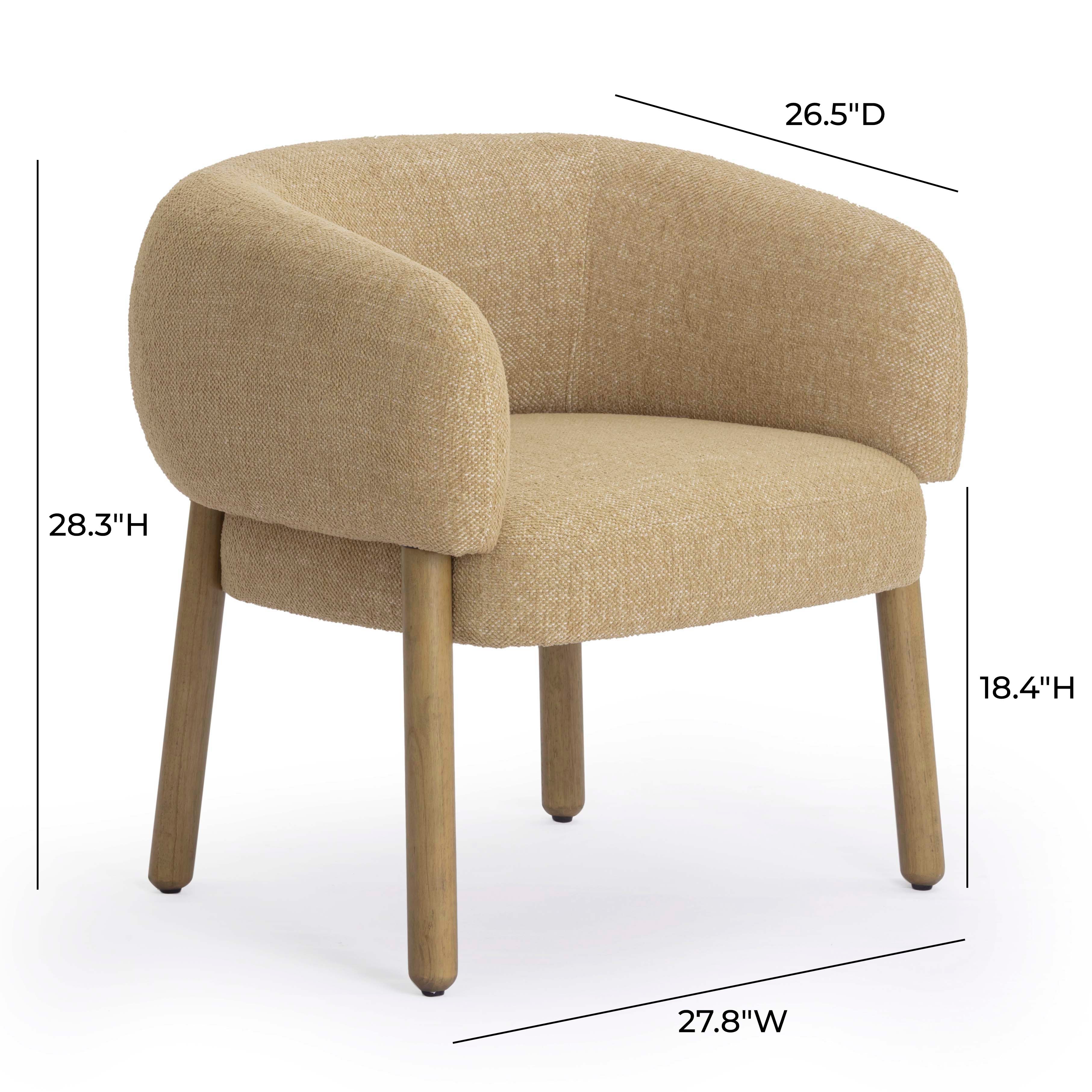 Foxy Textured Performance Fabric Accent Chair