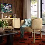 Foxy Textured Performance Fabric Accent Chair