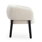 Foxy Cream Performance Basketweave Chenille Accent Chair