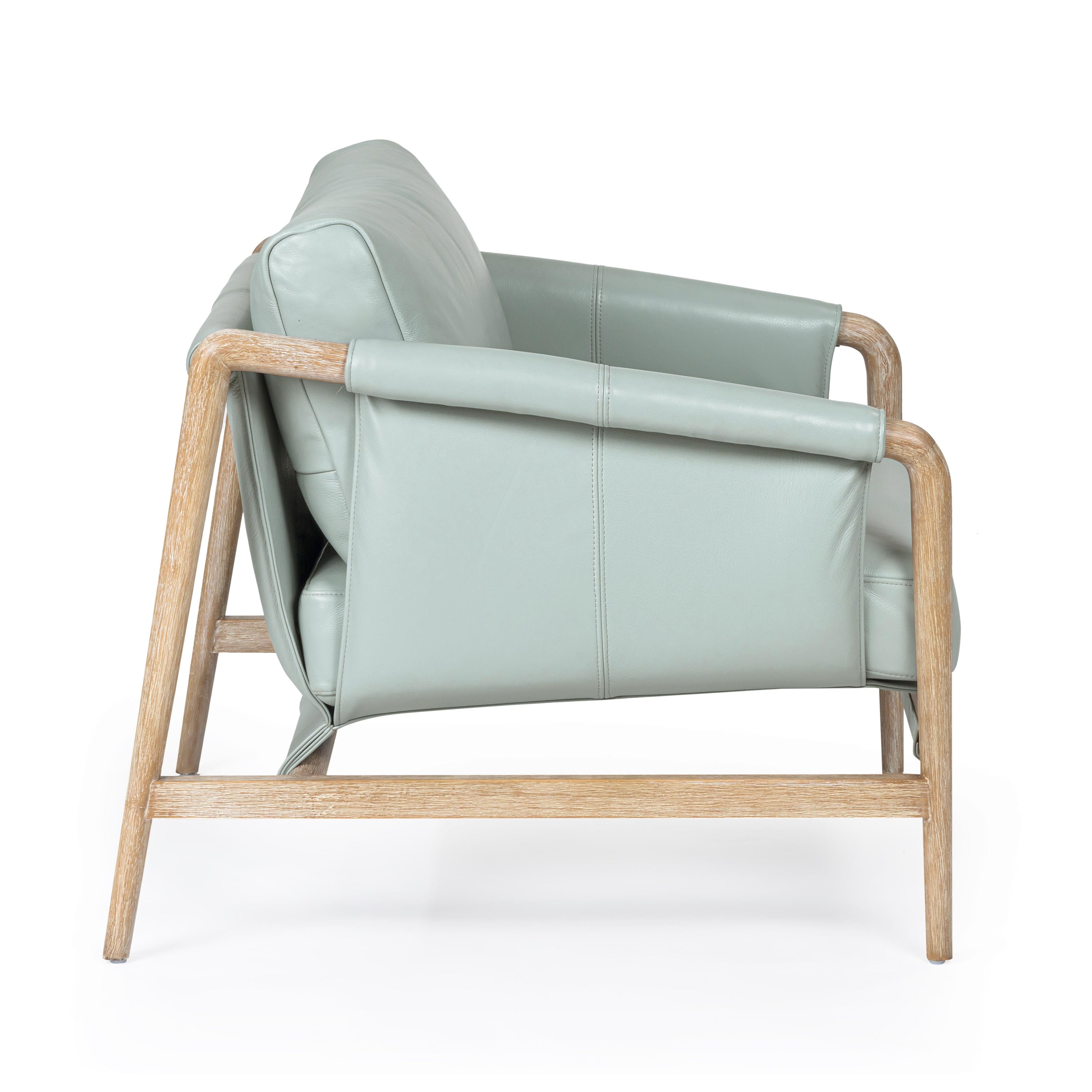 Chakka Genuine Leather Accent Chair