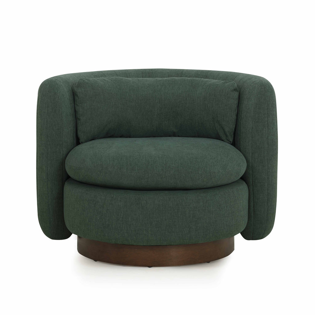 Nura Chenille Swivel Accent Chair