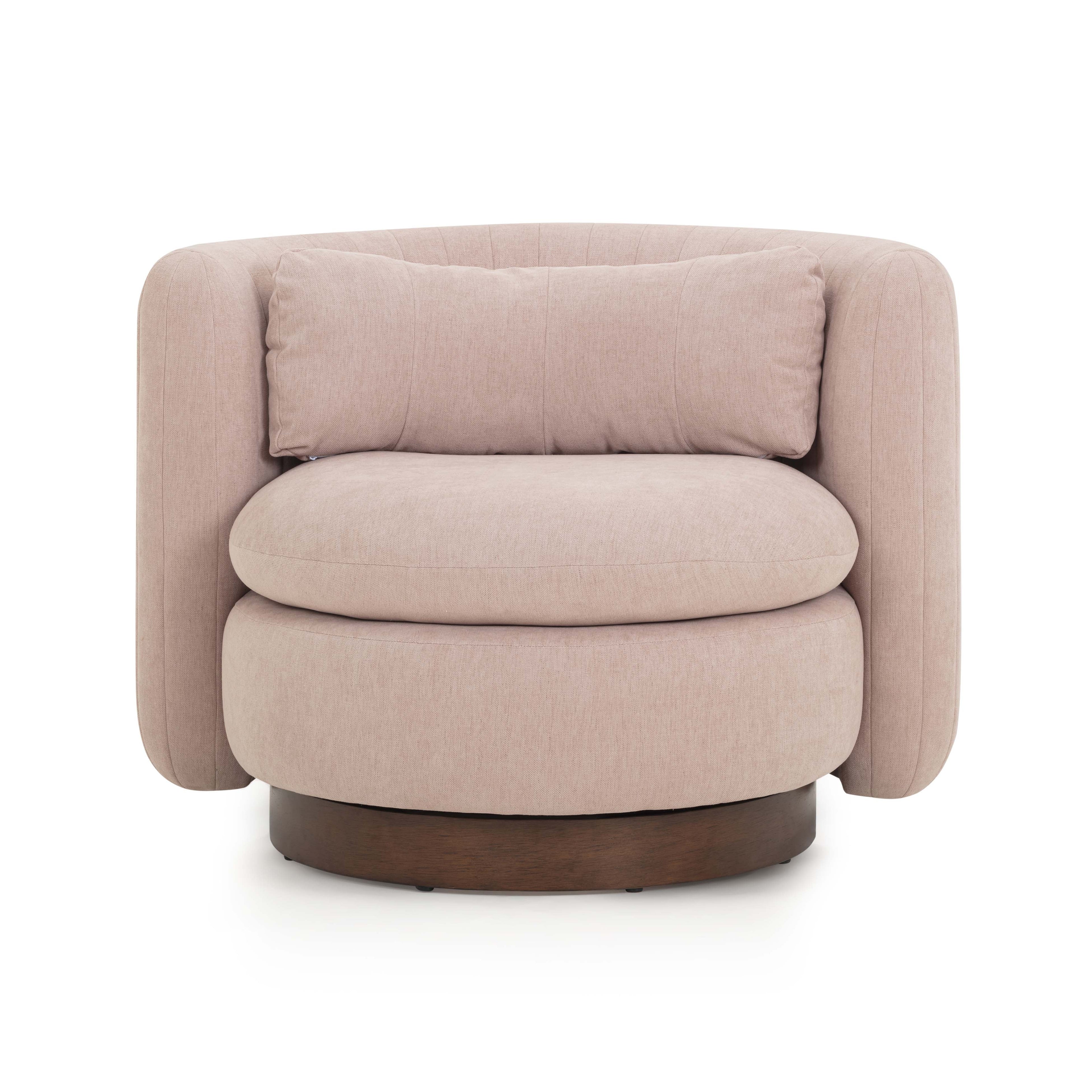 Nura Chenille Swivel Accent Chair