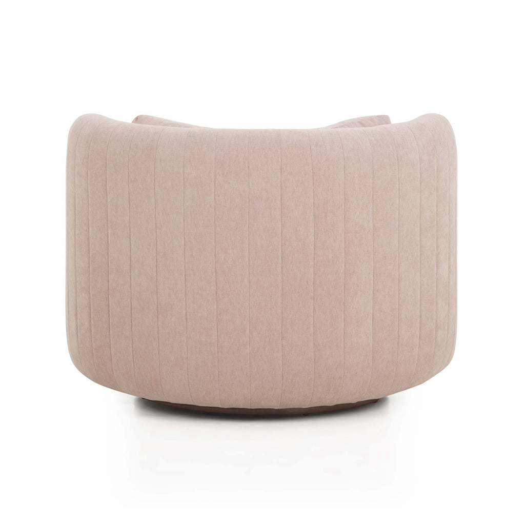 Nura Chenille Swivel Accent Chair