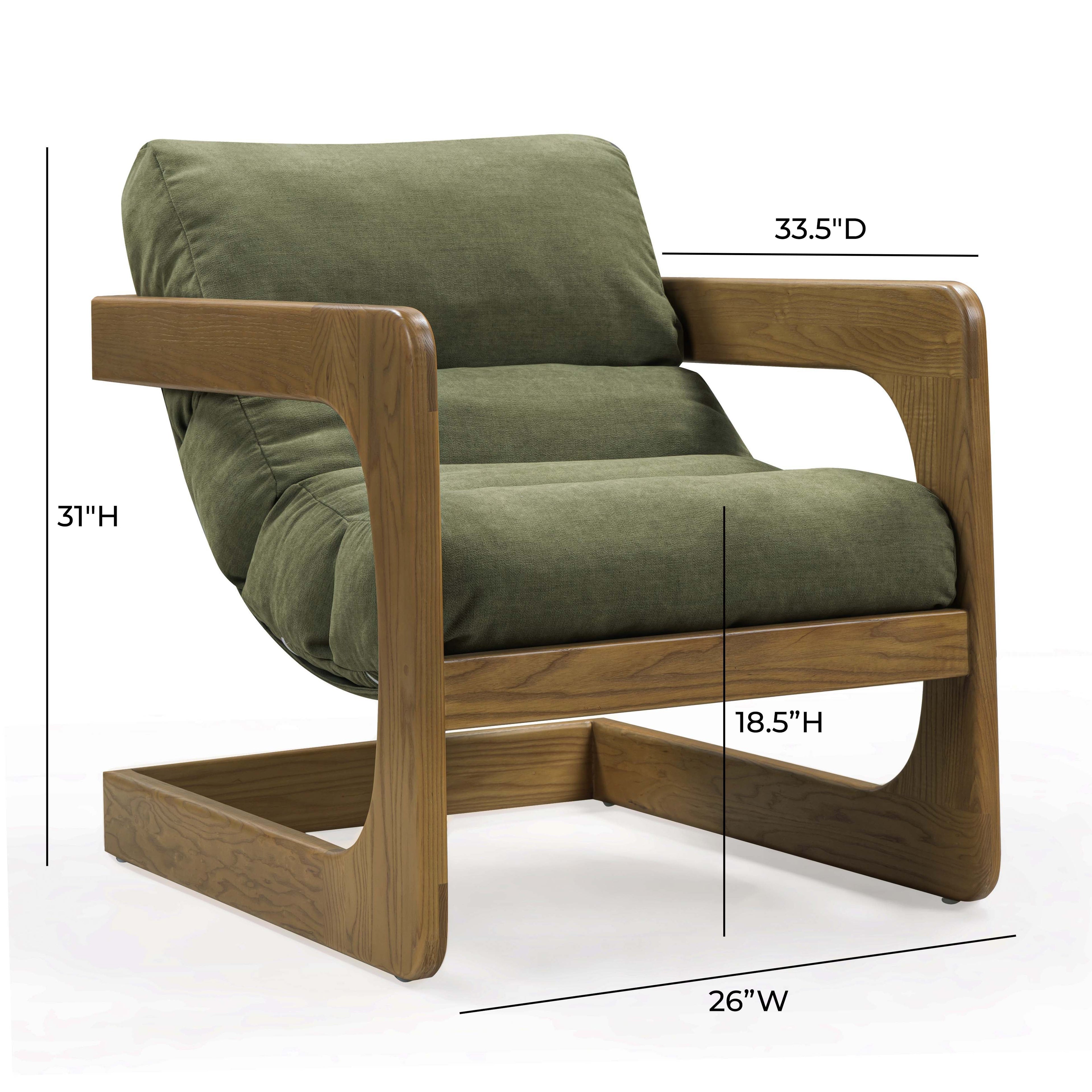 Palma Upcycled Fabric Accent Chair