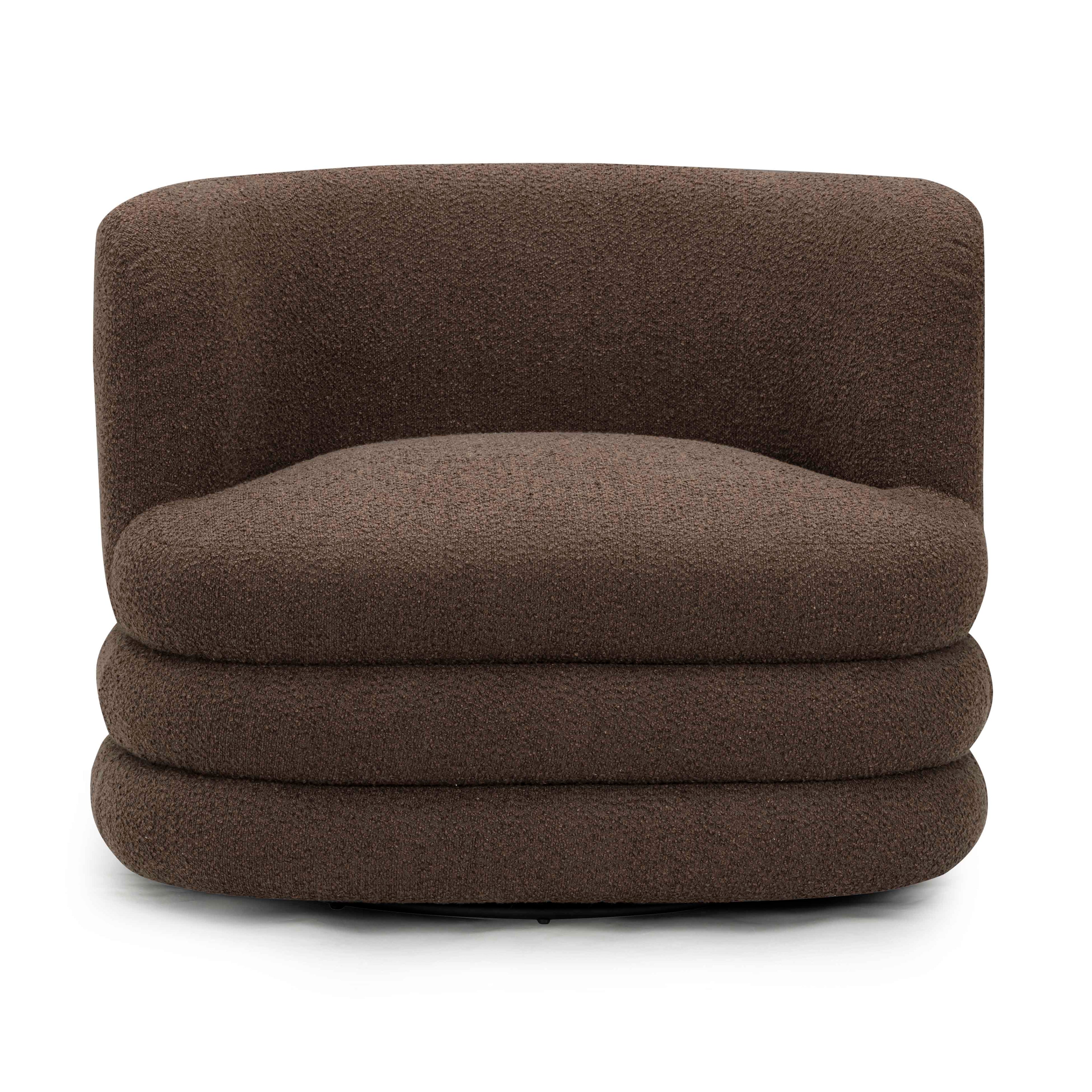 Astor Heavy Boucle Swivel Hotel Lounge Chair