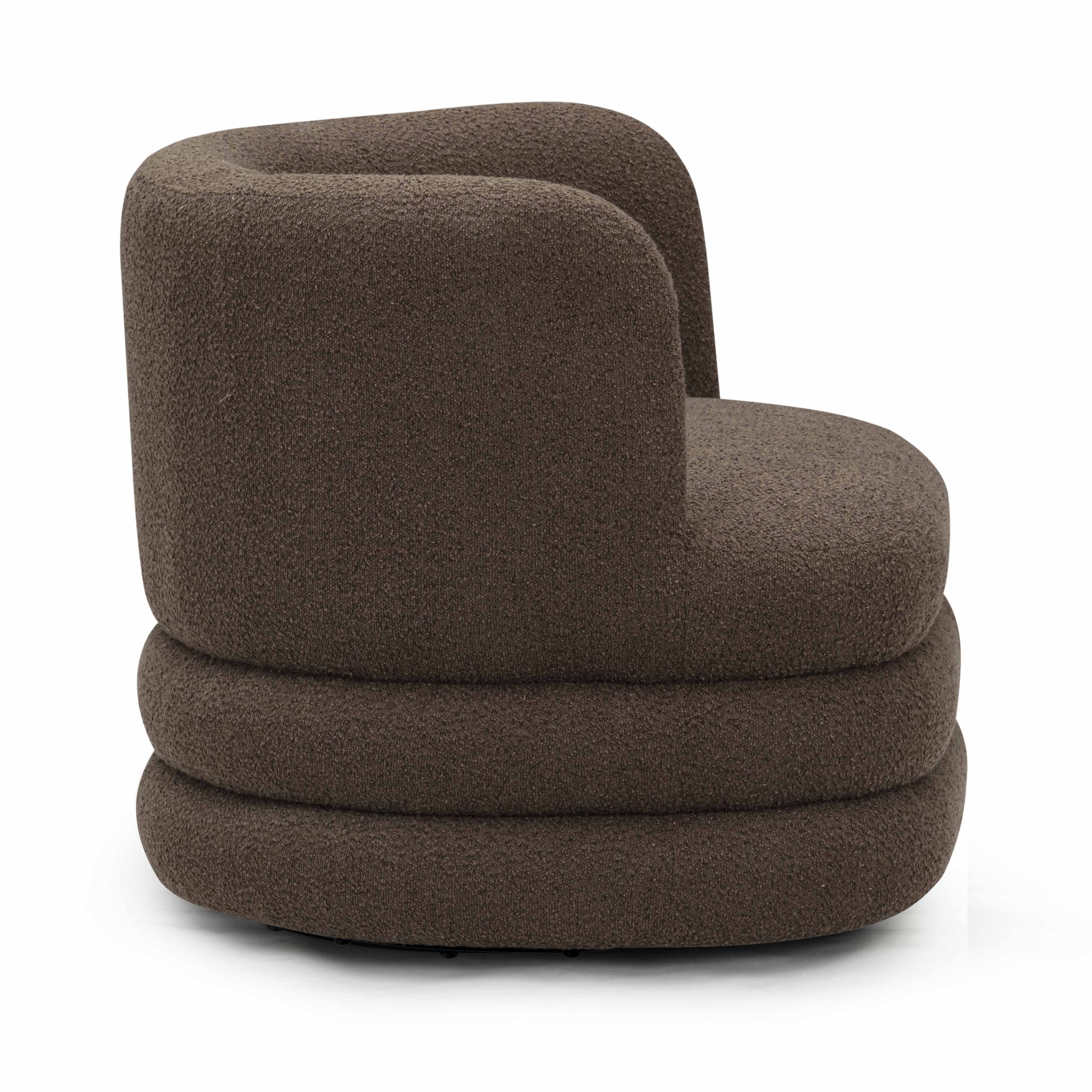 Astor Heavy Boucle Swivel Hotel Lounge Chair