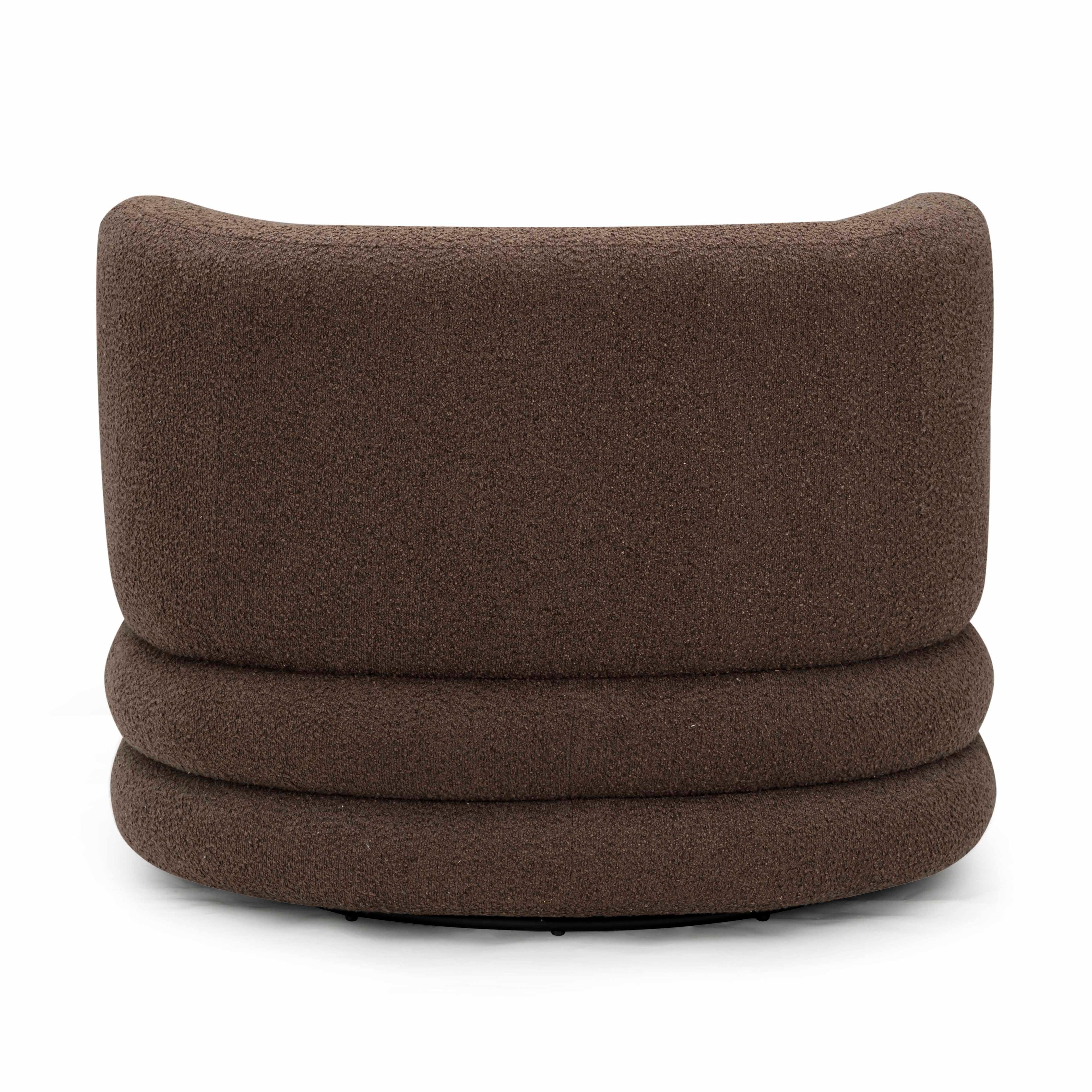 Astor Heavy Boucle Swivel Hotel Lounge Chair