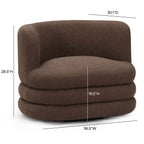 Astor Heavy Boucle Swivel Hotel Lounge Chair