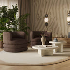 Astor Heavy Boucle Swivel Hotel Lounge Chair