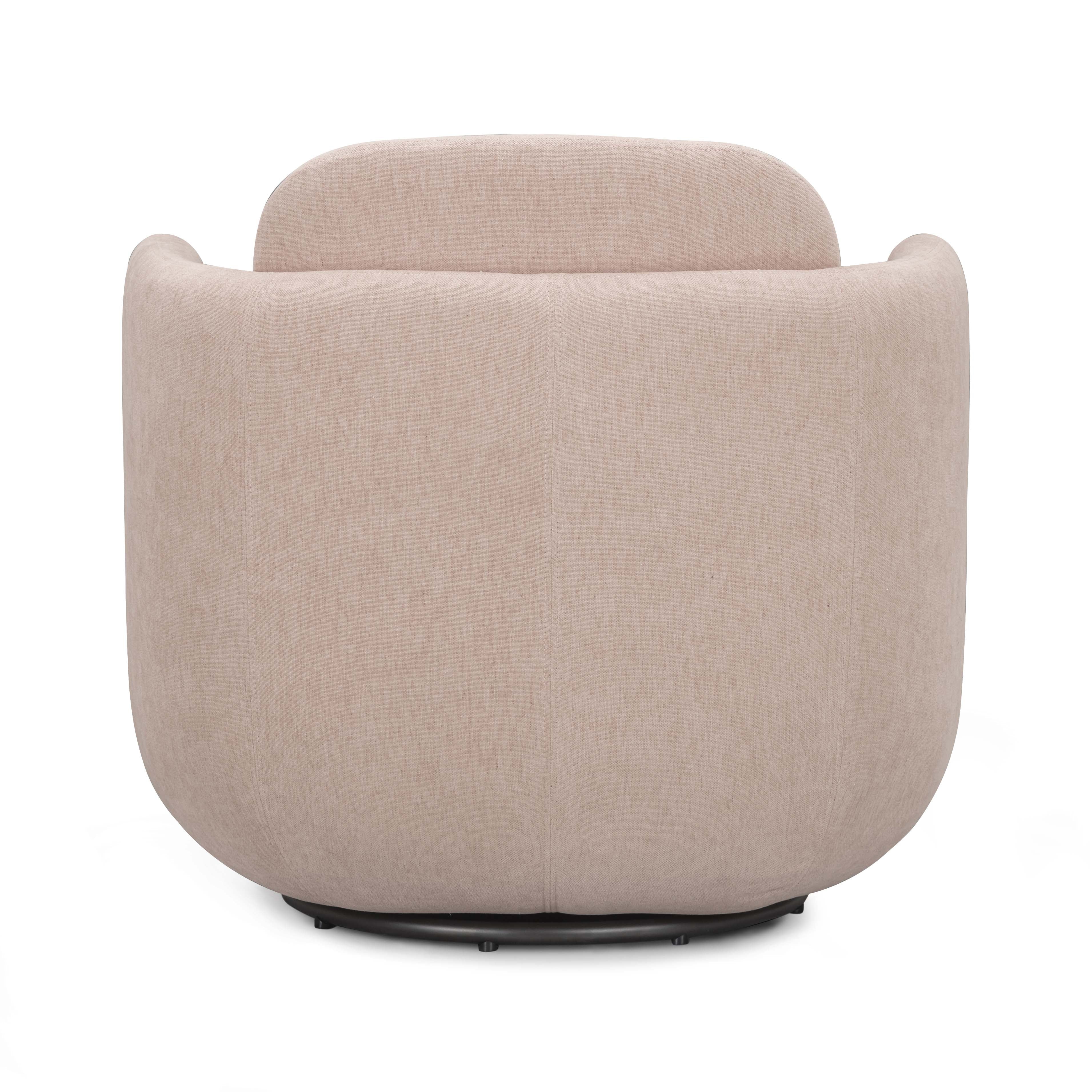 Wolfie Chenille Swivel Chair