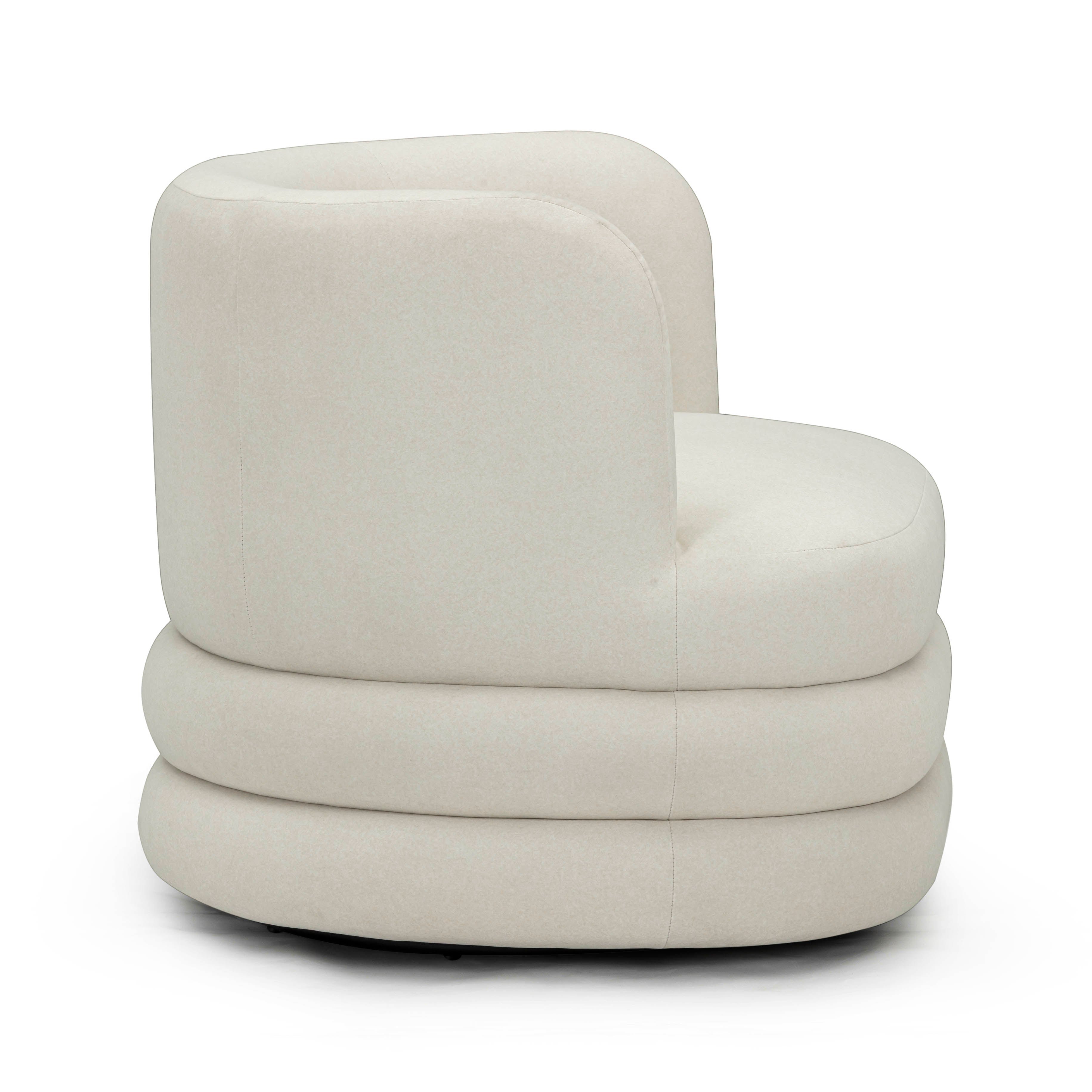 Astor Faux Mohair Swivel Hotel Lounge Chair