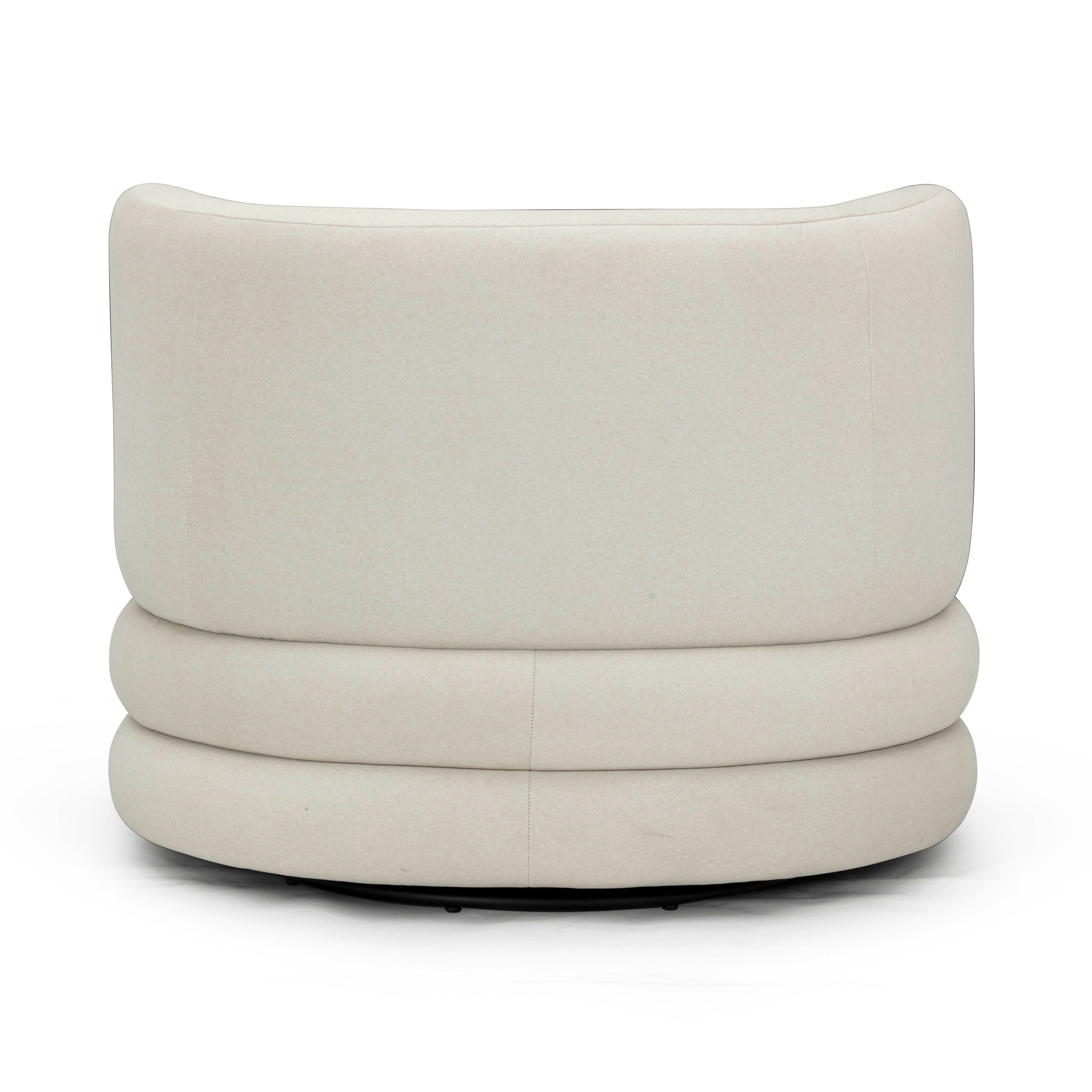 Astor Faux Mohair Swivel Hotel Lounge Chair