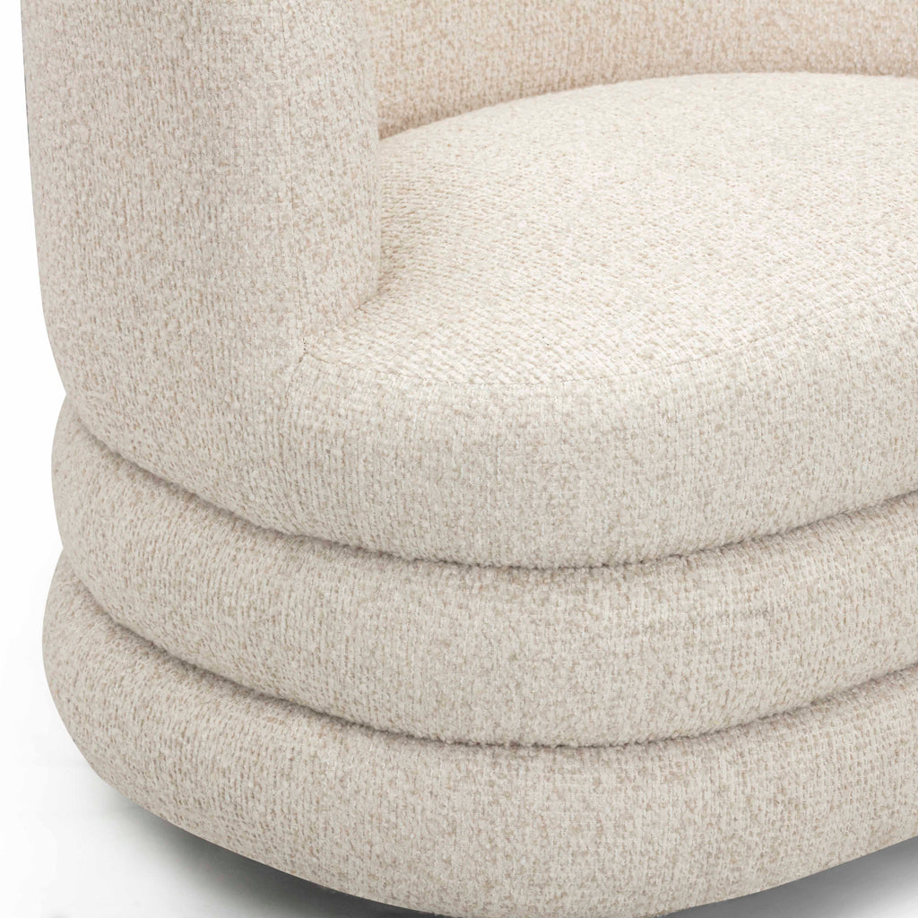Astor Heavy Boucle Swivel Hotel Lounge Chair