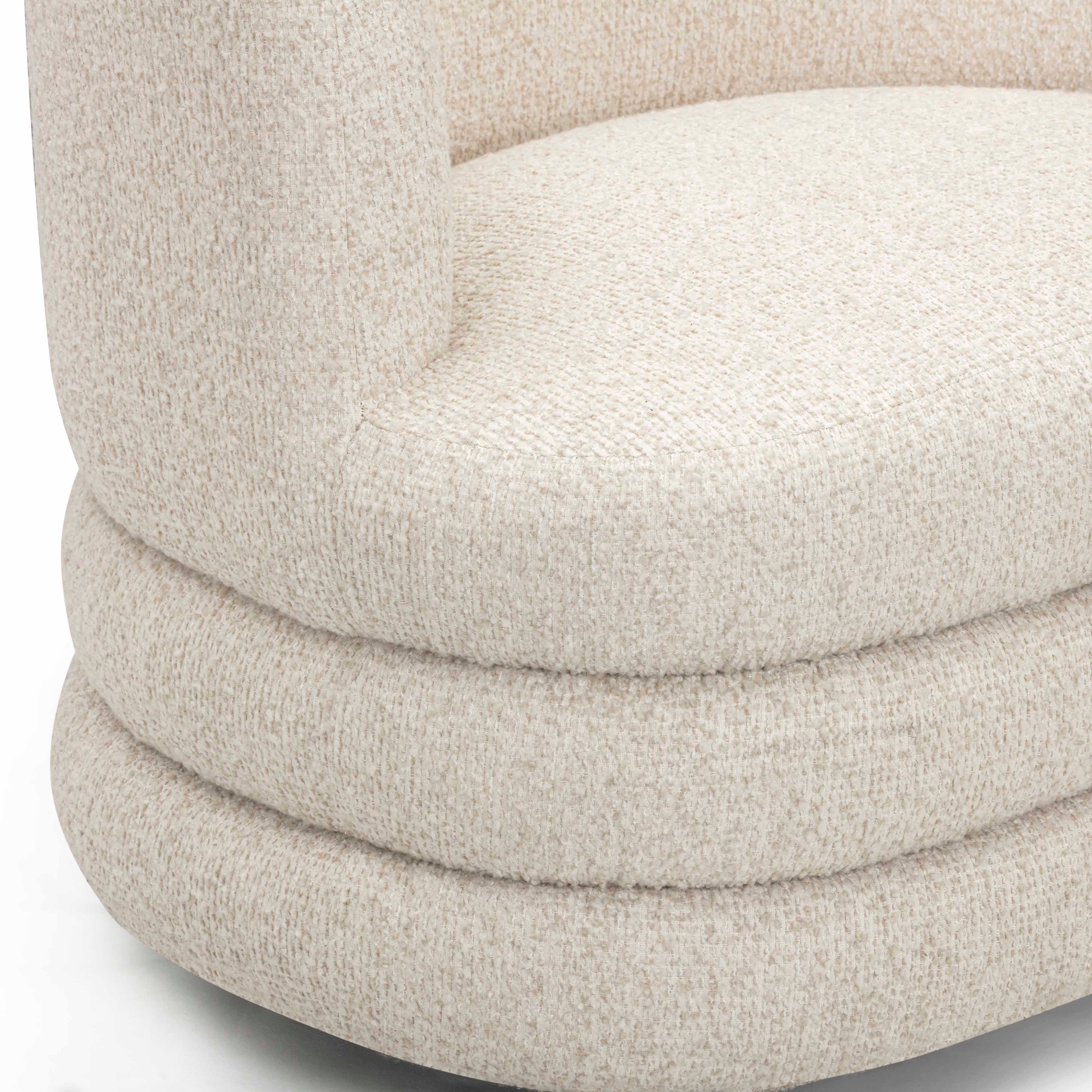 Astor Heavy Boucle Swivel Hotel Lounge Chair
