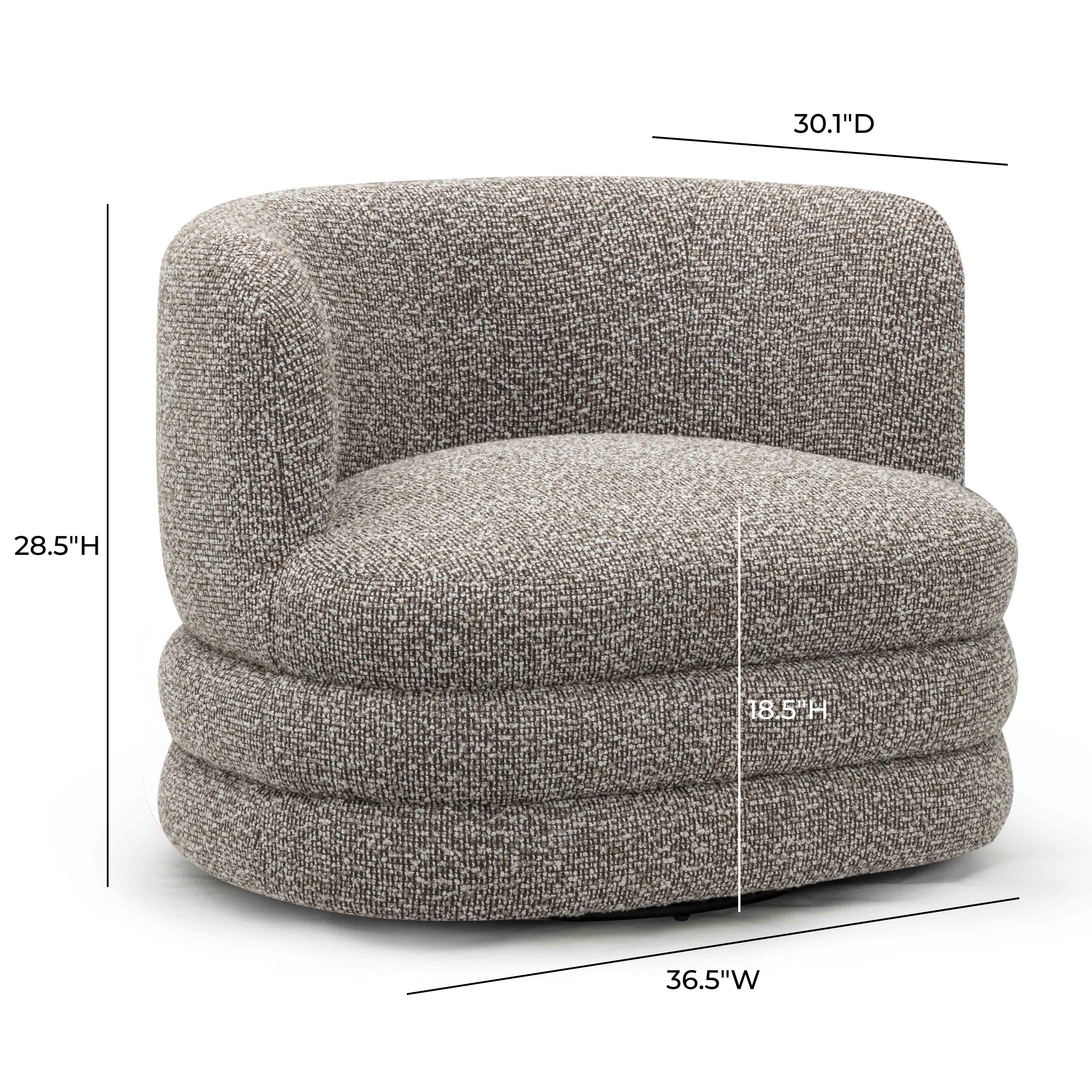 Astor Heavy Boucle Swivel Hotel Lounge Chair