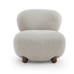 Pucker Warm Grey Boucle Accent Chair