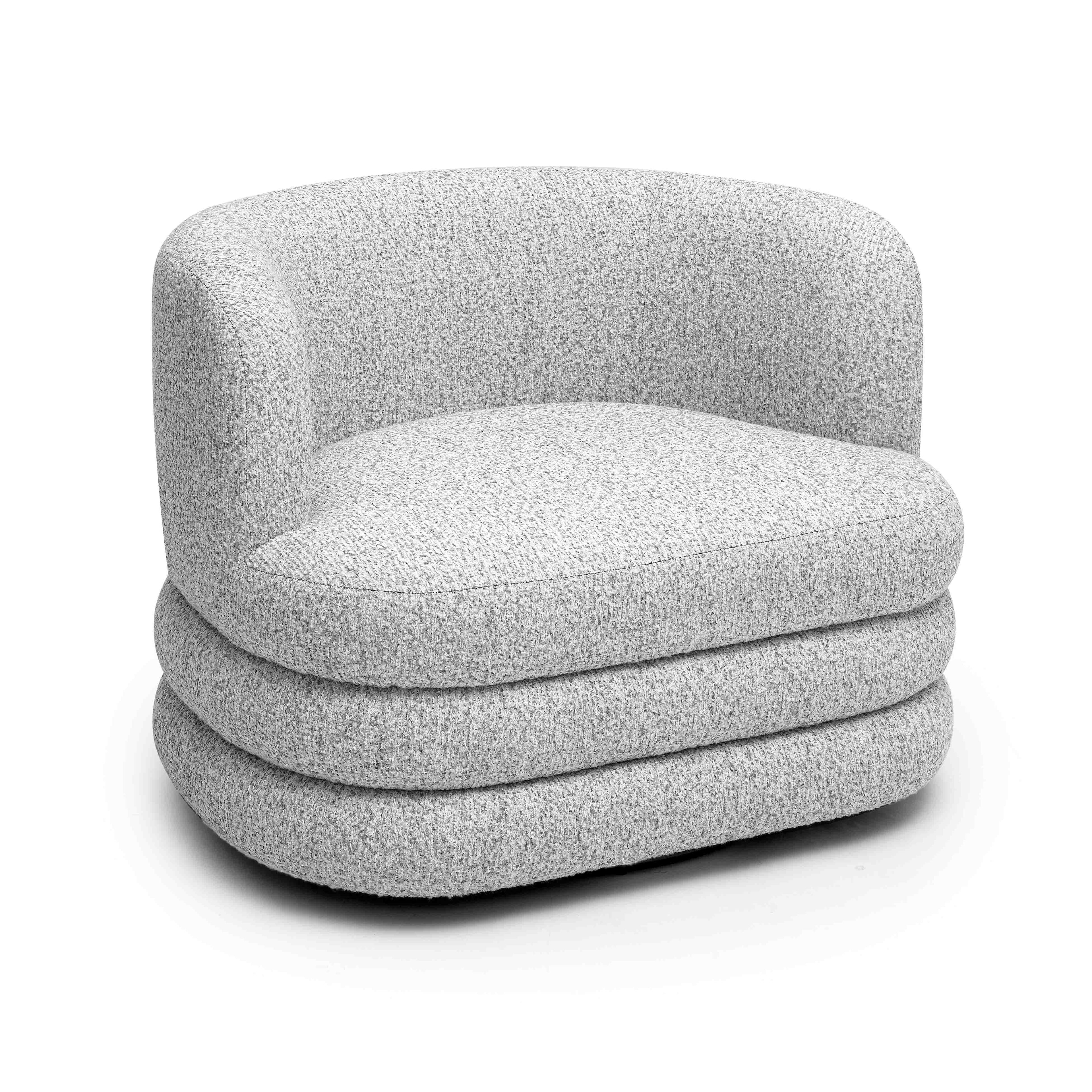 Astor Heavy Boucle Swivel Hotel Lounge Chair