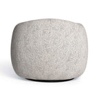 Judy Black and White Woven Fabric Swivel Chair