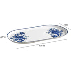 Cottage China Blue & White Serving Tray